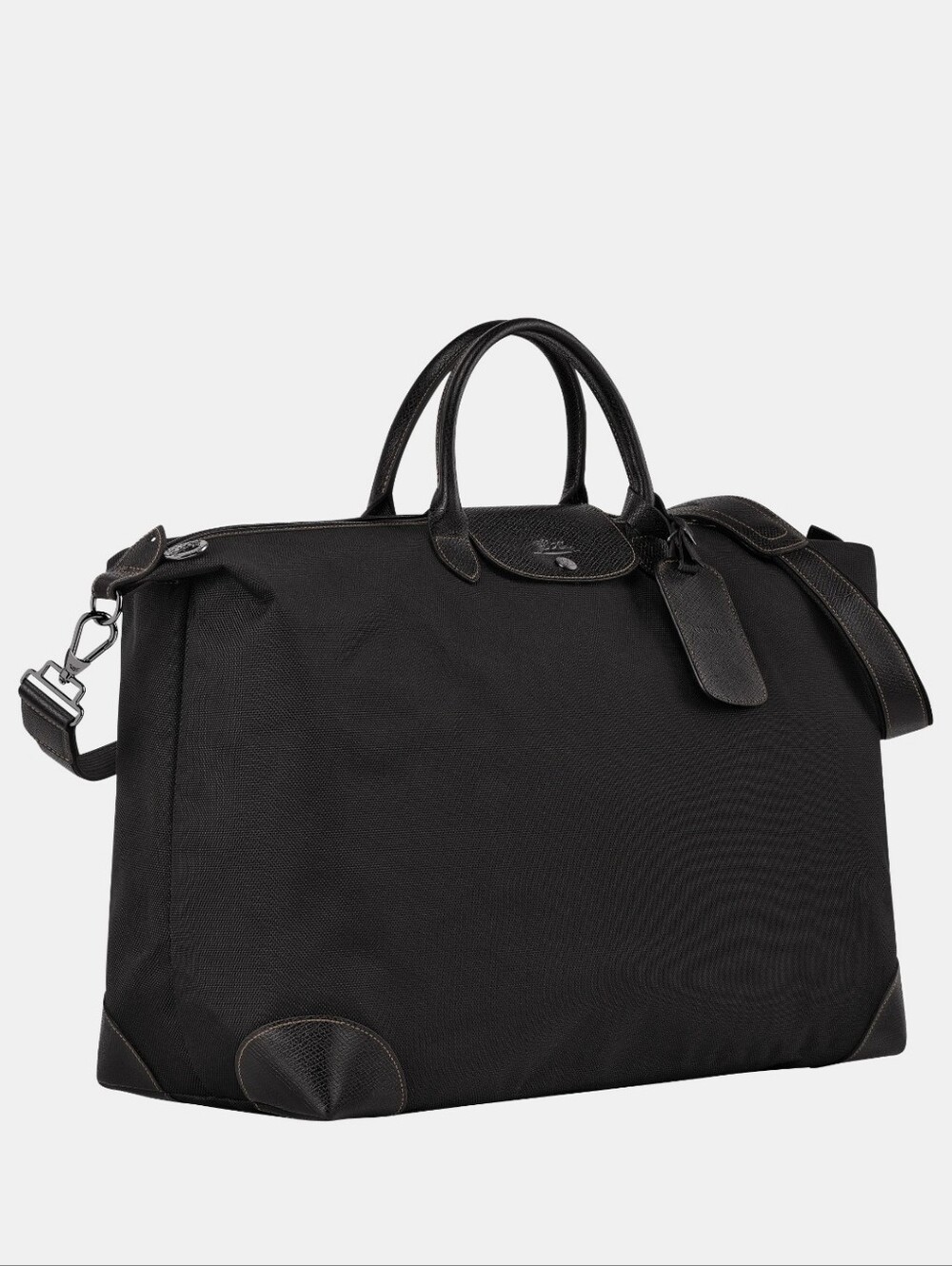 Longchamp Black Travel Tote with Detachable Strap